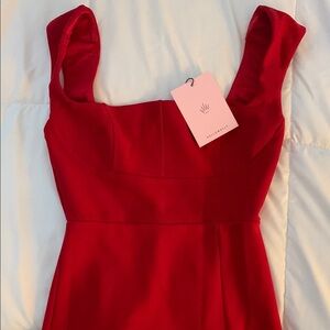 Red party / dance dress